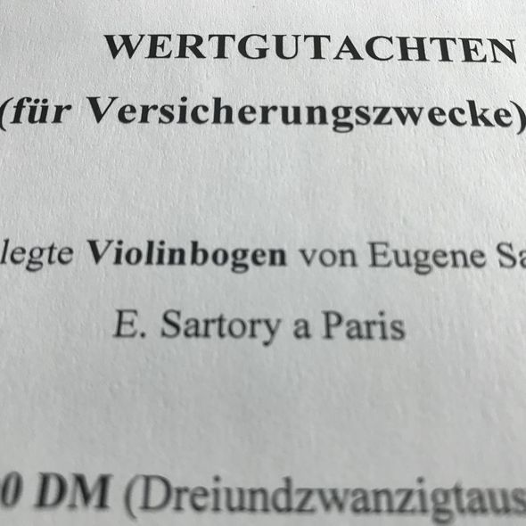 To Do: Wertnachweis fürs Instrument prüfen